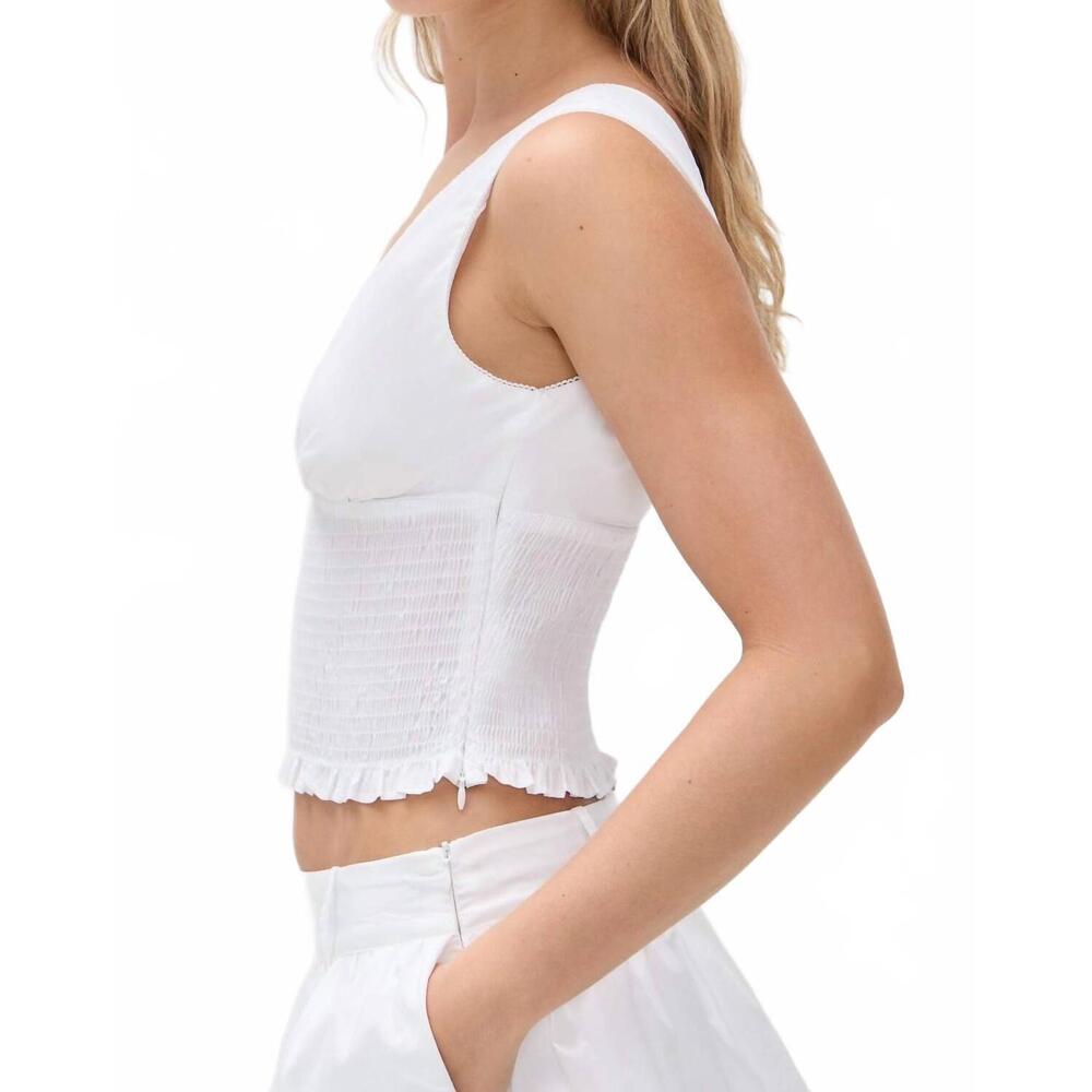 NEW NIA bleu top in white - Picture 3 of 5